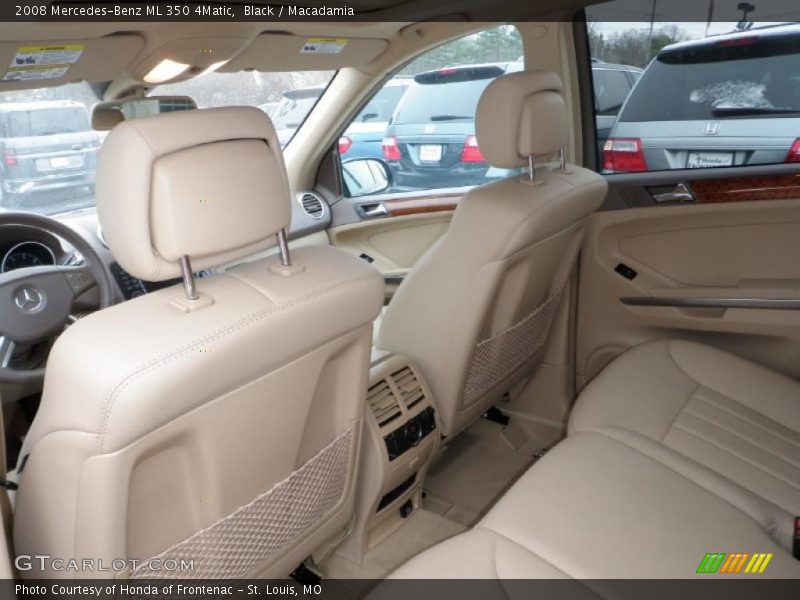 Black / Macadamia 2008 Mercedes-Benz ML 350 4Matic