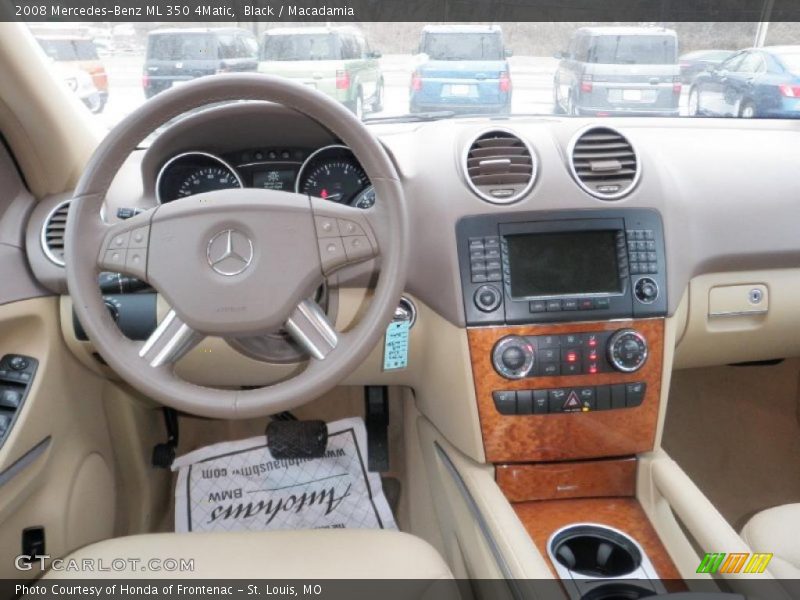 Black / Macadamia 2008 Mercedes-Benz ML 350 4Matic
