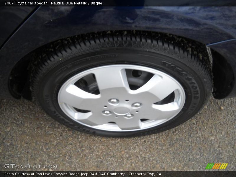 Nautical Blue Metallic / Bisque 2007 Toyota Yaris Sedan