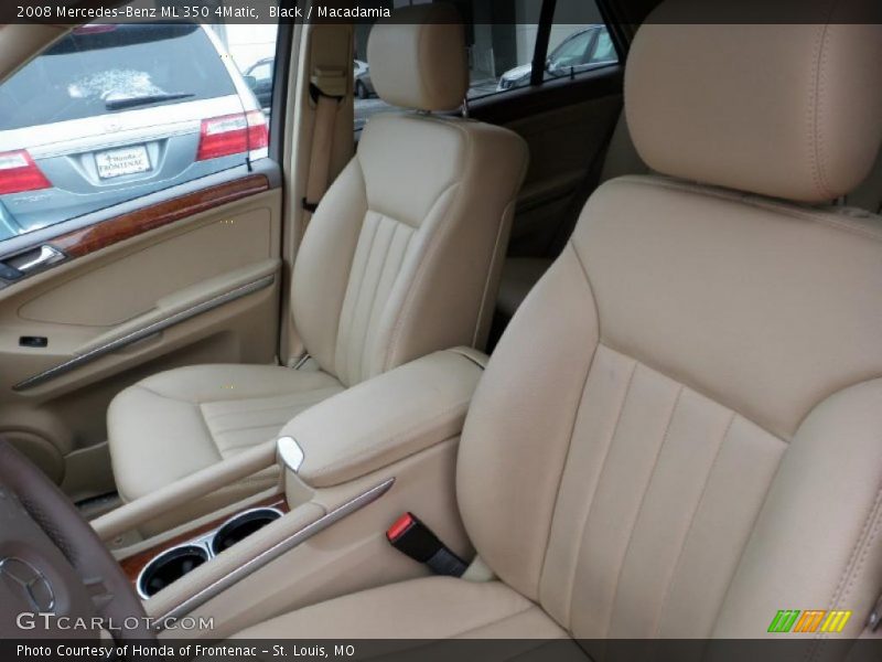 Black / Macadamia 2008 Mercedes-Benz ML 350 4Matic