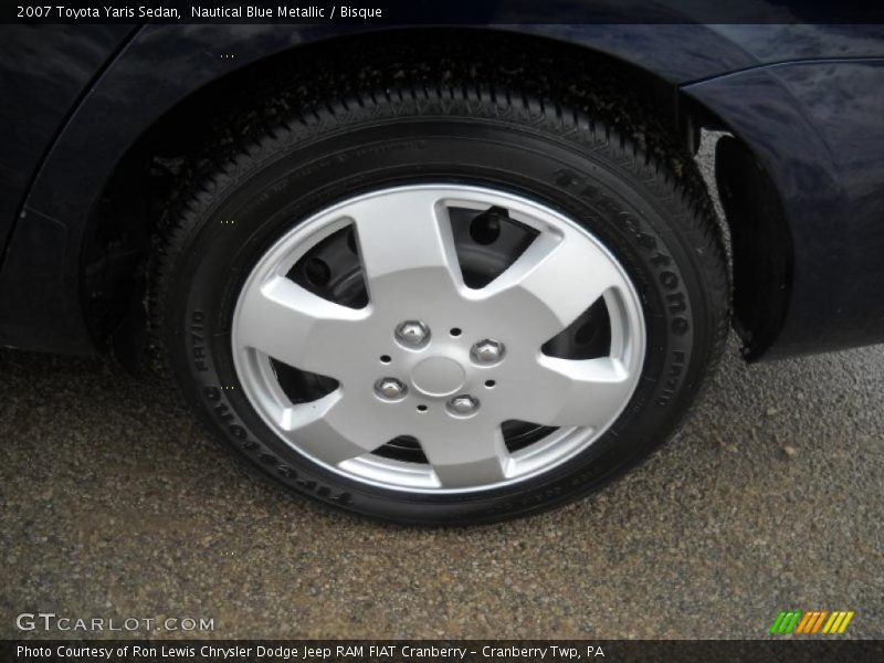 Nautical Blue Metallic / Bisque 2007 Toyota Yaris Sedan