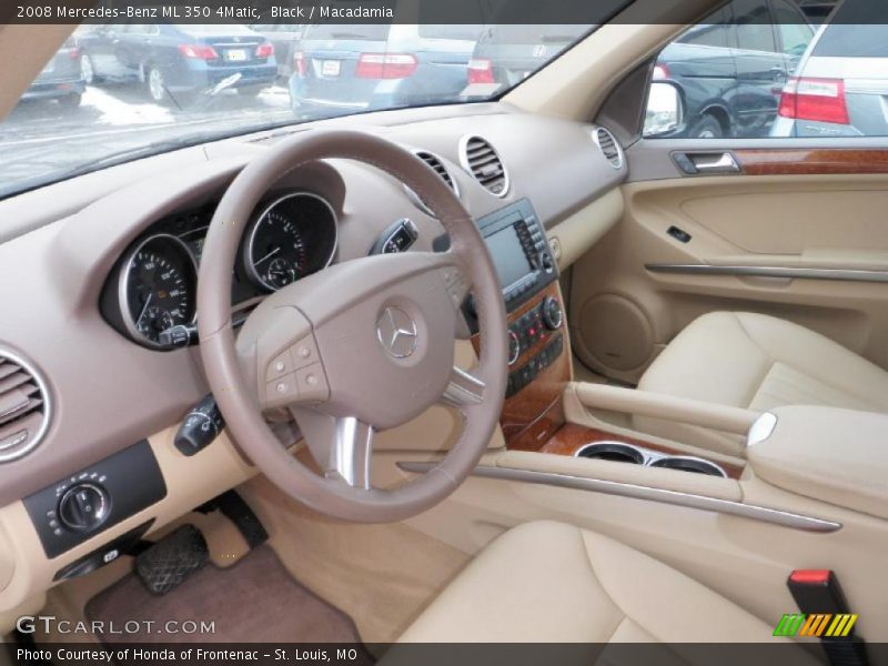 Black / Macadamia 2008 Mercedes-Benz ML 350 4Matic
