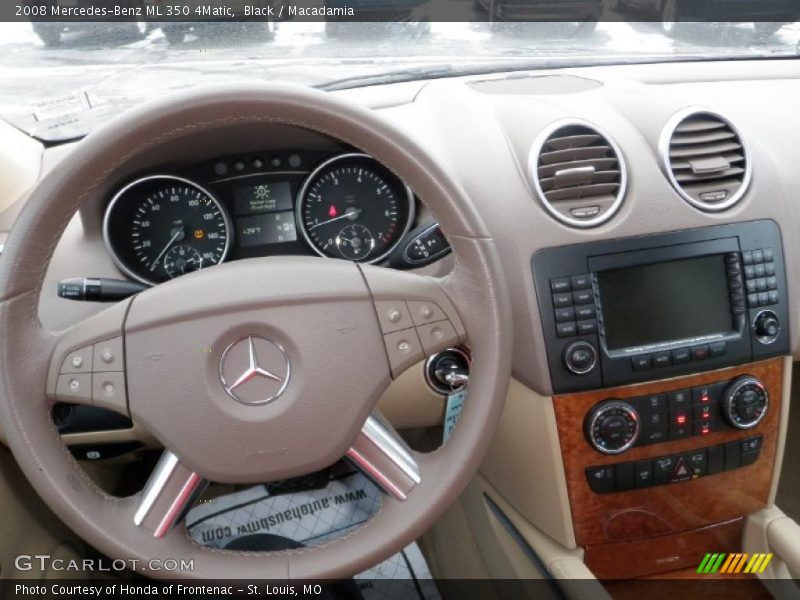 Black / Macadamia 2008 Mercedes-Benz ML 350 4Matic