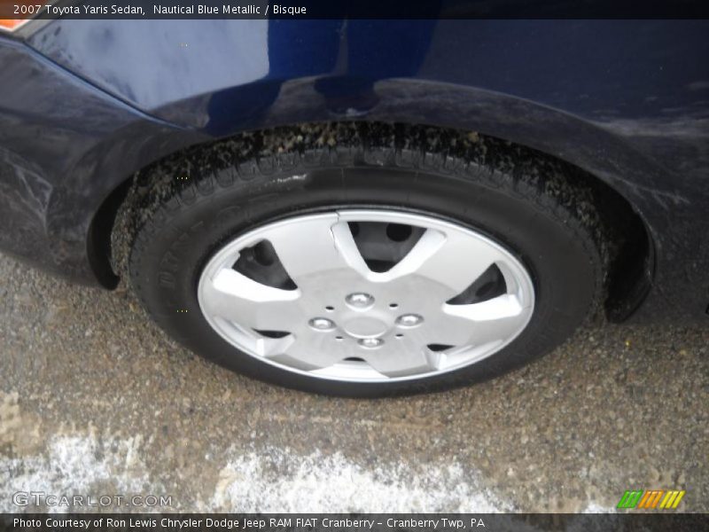 Nautical Blue Metallic / Bisque 2007 Toyota Yaris Sedan