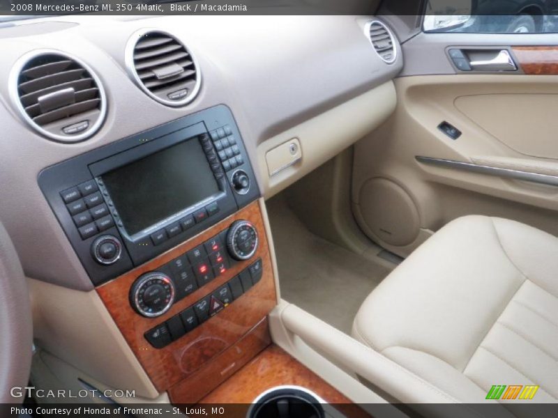 Black / Macadamia 2008 Mercedes-Benz ML 350 4Matic