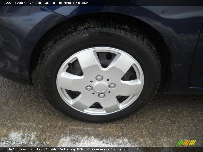 Nautical Blue Metallic / Bisque 2007 Toyota Yaris Sedan