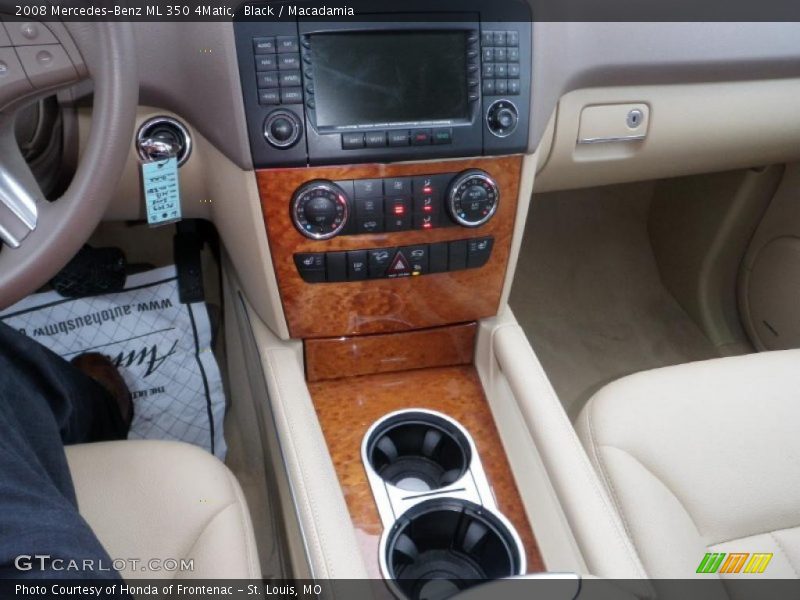 Black / Macadamia 2008 Mercedes-Benz ML 350 4Matic