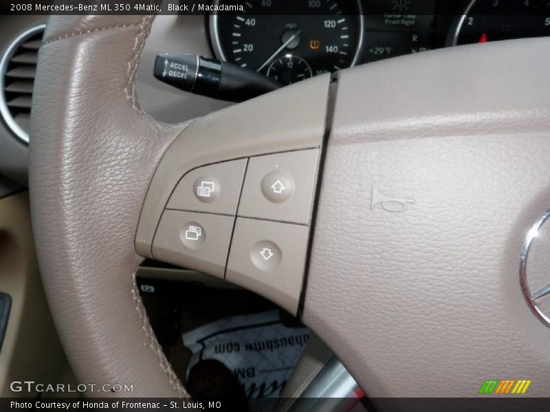 Black / Macadamia 2008 Mercedes-Benz ML 350 4Matic