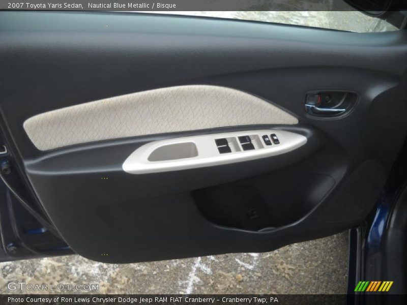 Nautical Blue Metallic / Bisque 2007 Toyota Yaris Sedan