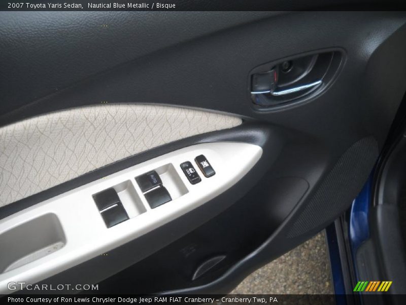 Nautical Blue Metallic / Bisque 2007 Toyota Yaris Sedan