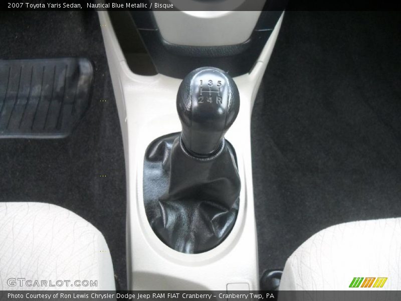 Nautical Blue Metallic / Bisque 2007 Toyota Yaris Sedan