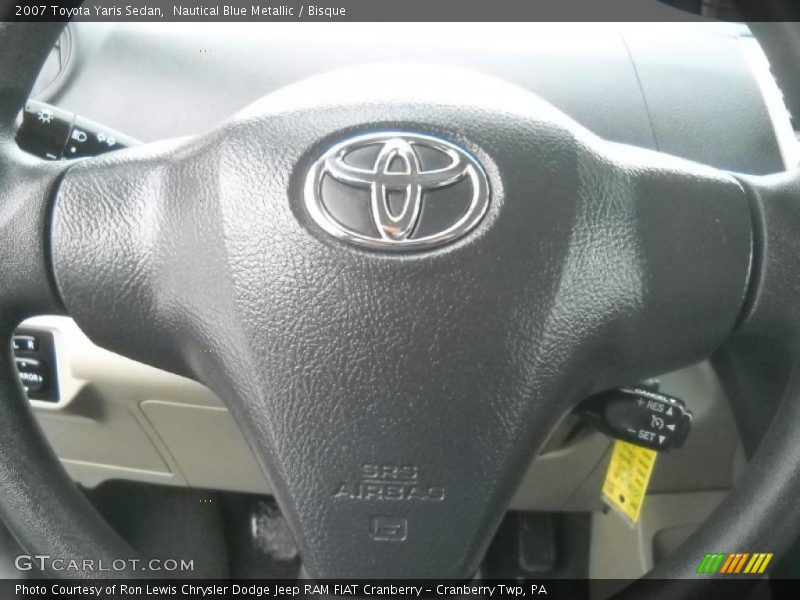 Nautical Blue Metallic / Bisque 2007 Toyota Yaris Sedan