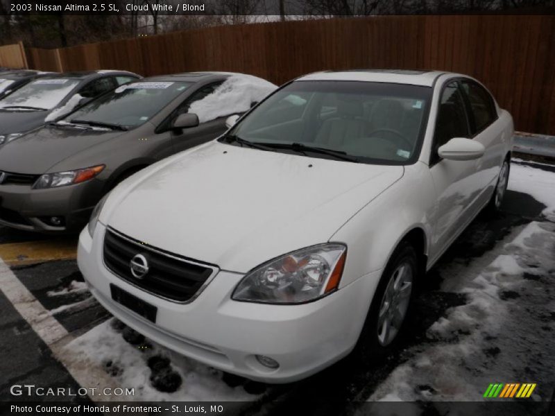 Cloud White / Blond 2003 Nissan Altima 2.5 SL