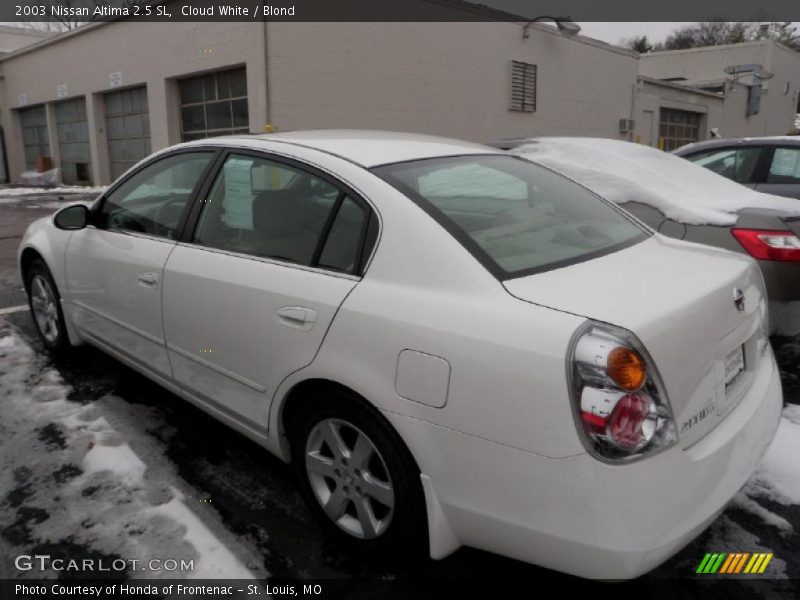 Cloud White / Blond 2003 Nissan Altima 2.5 SL