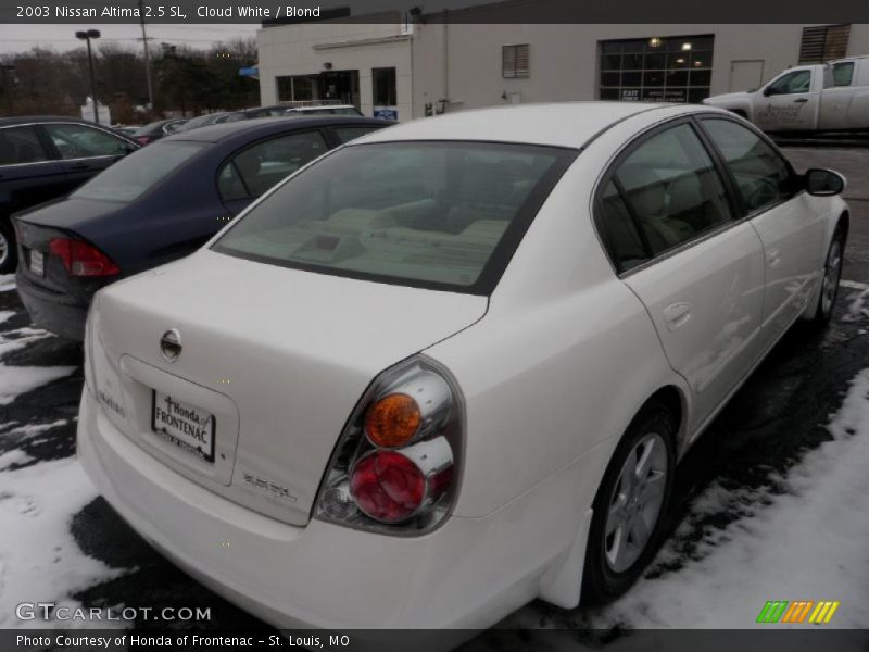 Cloud White / Blond 2003 Nissan Altima 2.5 SL