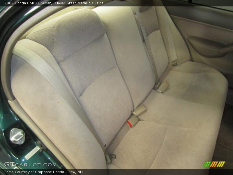 Clover Green Metallic / Beige 2002 Honda Civic LX Sedan