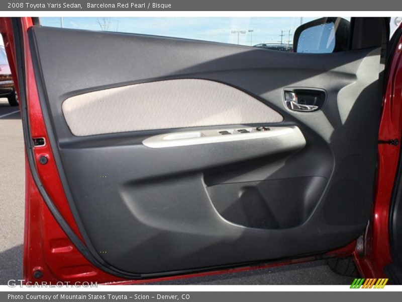 Barcelona Red Pearl / Bisque 2008 Toyota Yaris Sedan