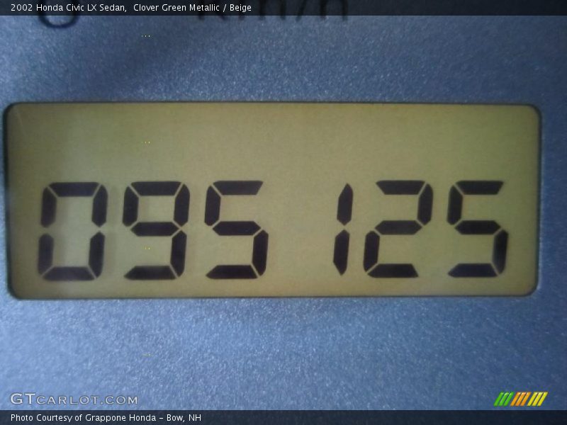 Clover Green Metallic / Beige 2002 Honda Civic LX Sedan