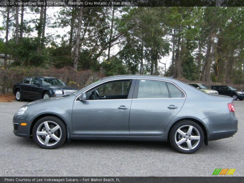 Platinum Grey Metallic / Titan Black 2010 Volkswagen Jetta TDI Sedan