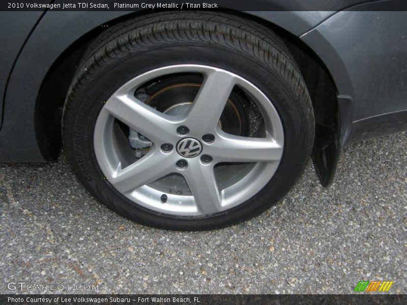 Platinum Grey Metallic / Titan Black 2010 Volkswagen Jetta TDI Sedan