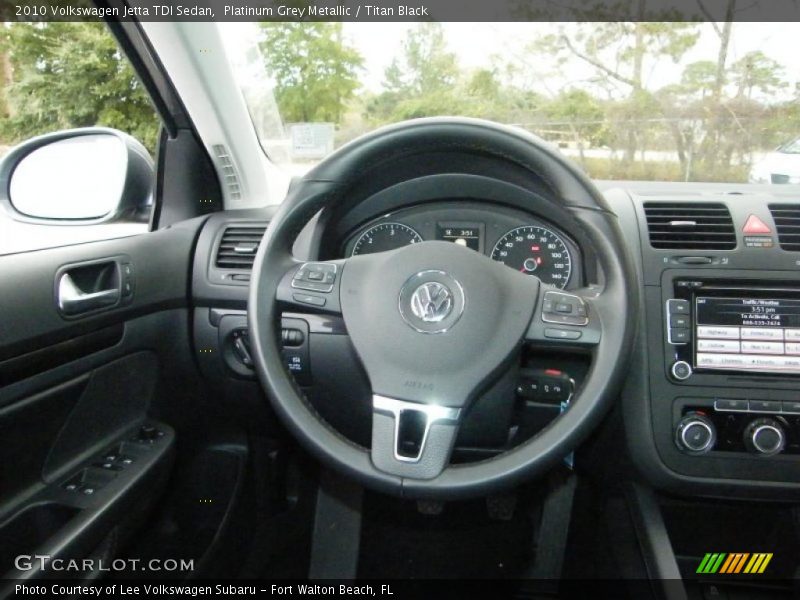 Platinum Grey Metallic / Titan Black 2010 Volkswagen Jetta TDI Sedan