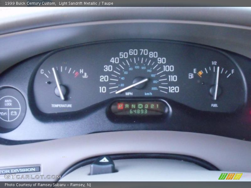 Light Sandrift Metallic / Taupe 1999 Buick Century Custom