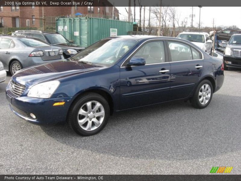 Deep Ocean Blue / Gray 2008 Kia Optima EX V6
