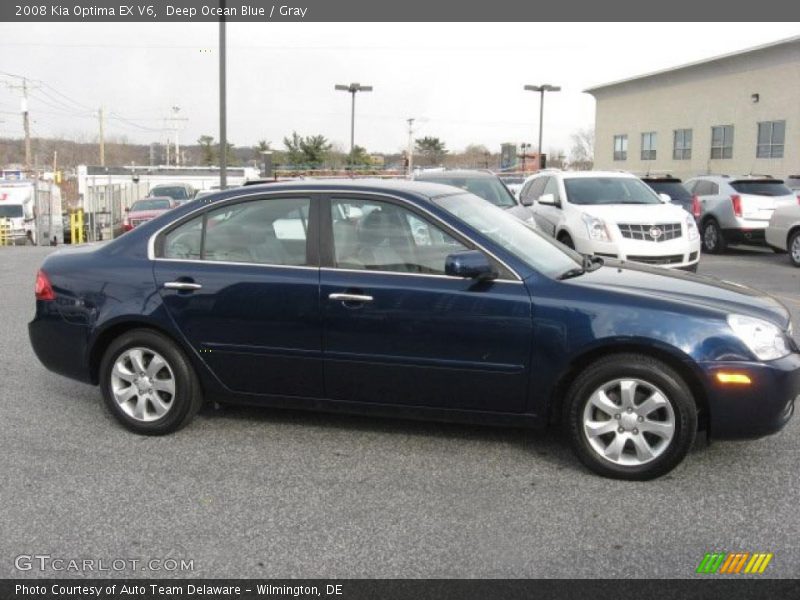 Deep Ocean Blue / Gray 2008 Kia Optima EX V6