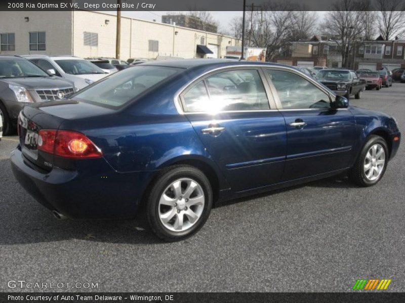 Deep Ocean Blue / Gray 2008 Kia Optima EX V6