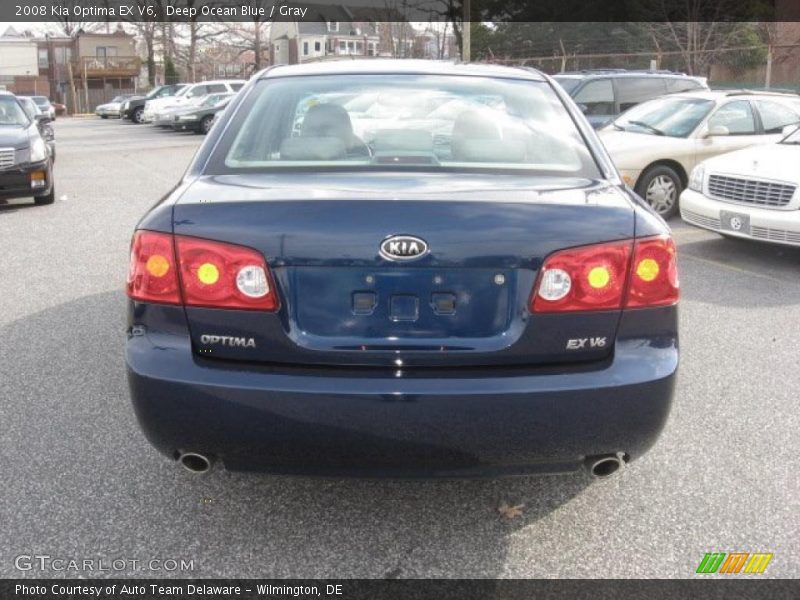Deep Ocean Blue / Gray 2008 Kia Optima EX V6