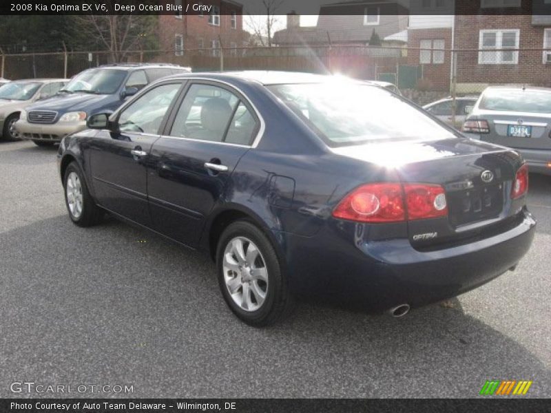 Deep Ocean Blue / Gray 2008 Kia Optima EX V6