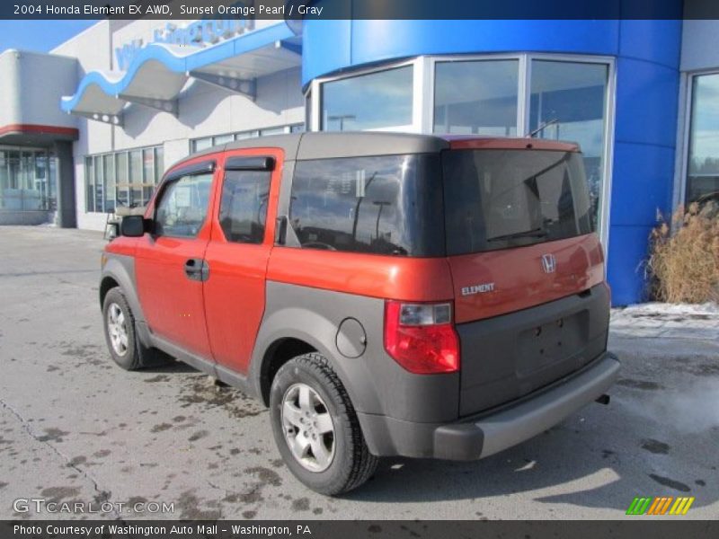 Sunset Orange Pearl / Gray 2004 Honda Element EX AWD