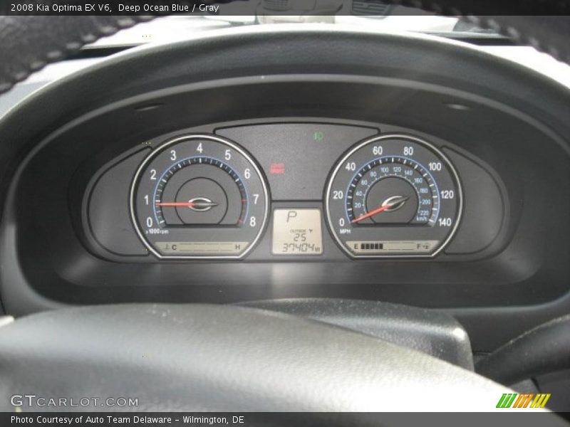 Deep Ocean Blue / Gray 2008 Kia Optima EX V6