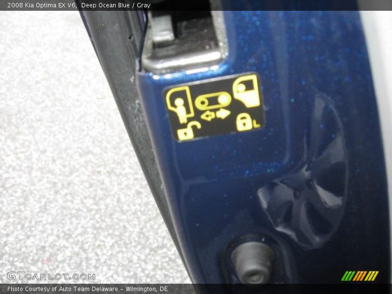 Deep Ocean Blue / Gray 2008 Kia Optima EX V6