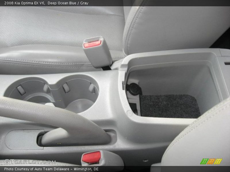 Deep Ocean Blue / Gray 2008 Kia Optima EX V6