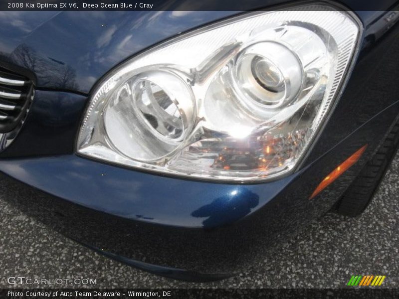 Deep Ocean Blue / Gray 2008 Kia Optima EX V6