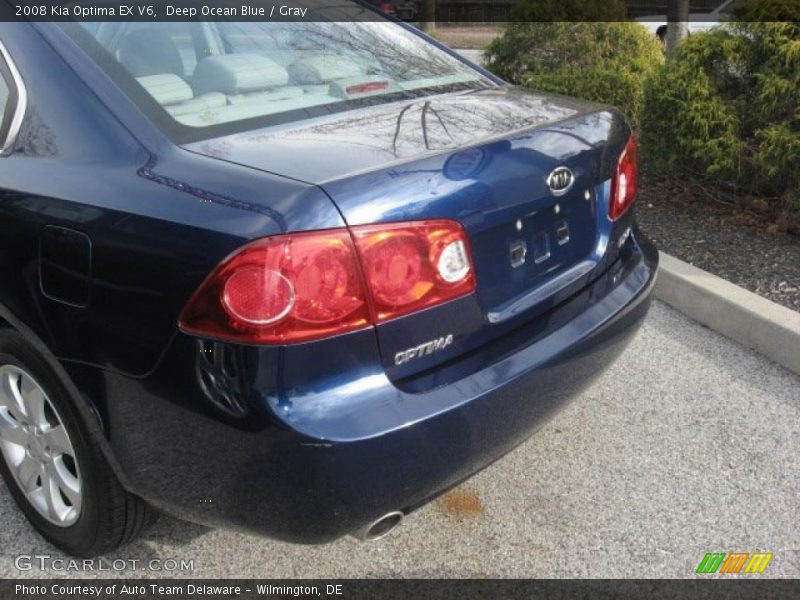 Deep Ocean Blue / Gray 2008 Kia Optima EX V6