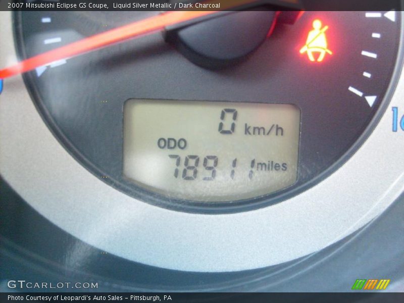 Liquid Silver Metallic / Dark Charcoal 2007 Mitsubishi Eclipse GS Coupe