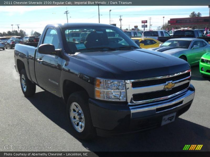 Imperial Blue Metallic / Dark Titanium 2011 Chevrolet Silverado 1500 Regular Cab