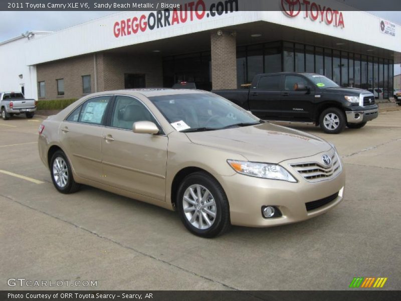 Sandy Beach Metallic / Bisque 2011 Toyota Camry XLE V6