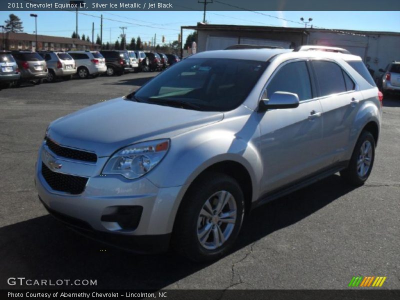 Silver Ice Metallic / Jet Black 2011 Chevrolet Equinox LT