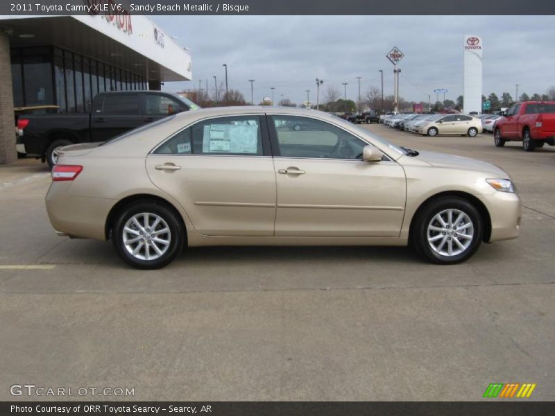 Sandy Beach Metallic / Bisque 2011 Toyota Camry XLE V6