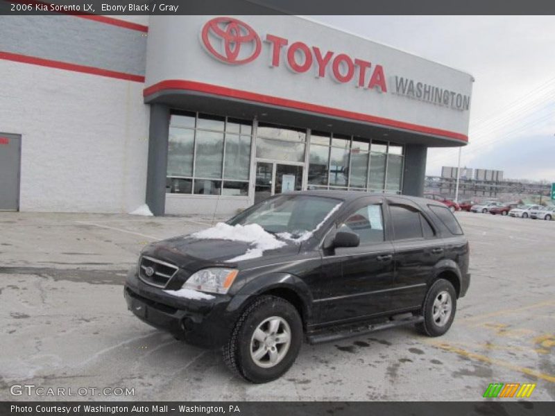 Ebony Black / Gray 2006 Kia Sorento LX