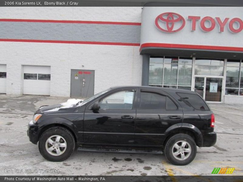 Ebony Black / Gray 2006 Kia Sorento LX