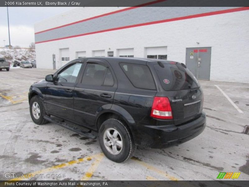 Ebony Black / Gray 2006 Kia Sorento LX