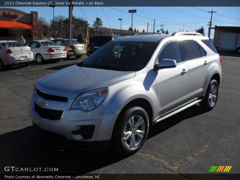 Silver Ice Metallic / Jet Black 2011 Chevrolet Equinox LT