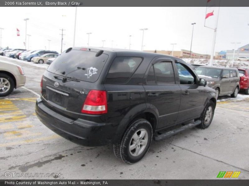 Ebony Black / Gray 2006 Kia Sorento LX