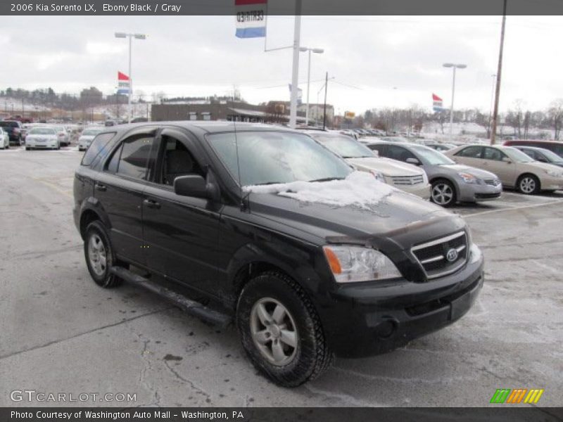 Ebony Black / Gray 2006 Kia Sorento LX