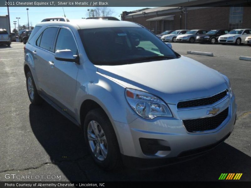 Silver Ice Metallic / Jet Black 2011 Chevrolet Equinox LT