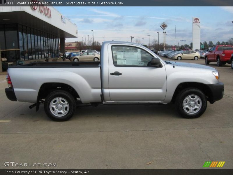 Silver Streak Mica / Graphite Gray 2011 Toyota Tacoma Regular Cab